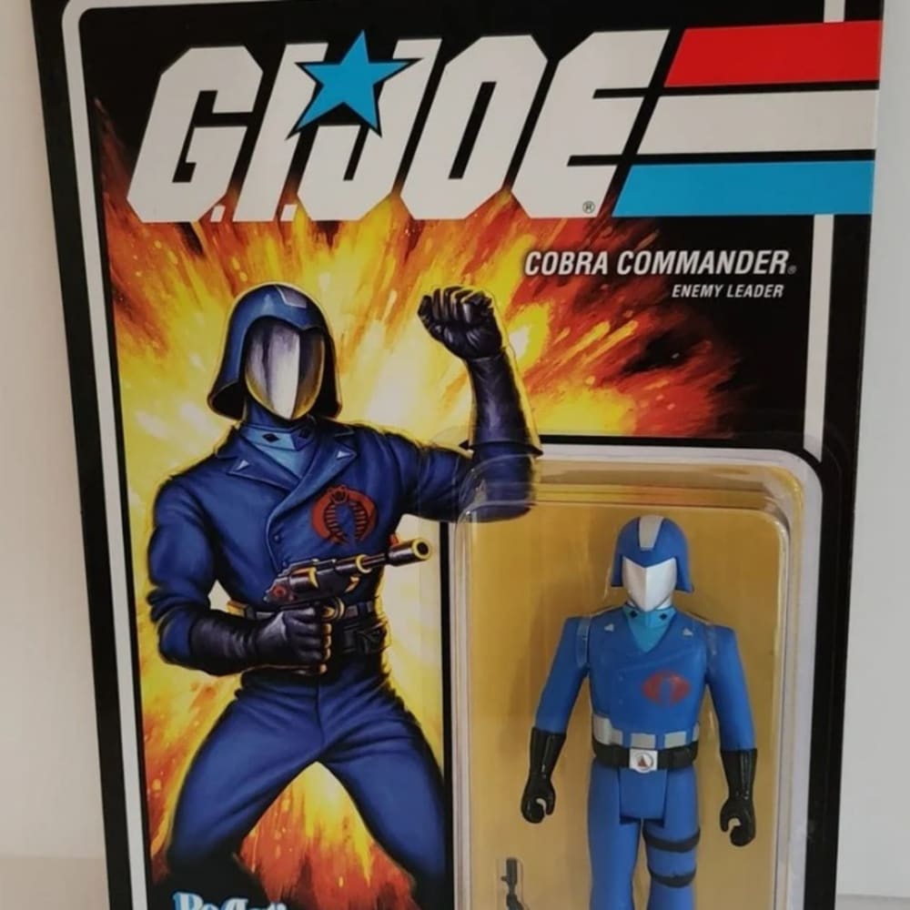 Super7 GI Joe Cobra Commander Reaction Figure New Sealed Unpunched Package